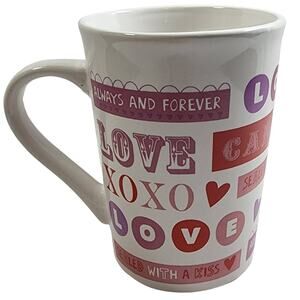 Love Always And Forever Candy Coffee Mug 15oz By Greenbrier Int'l Valentines NEW
